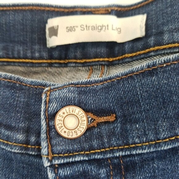 Levi's 505 Straight Leg Women's Jeans 34x30 - Picture 3 of 9